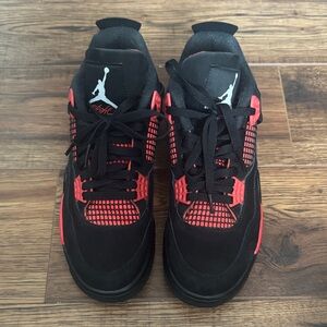 Jordan Men's Black and Red Sneakers